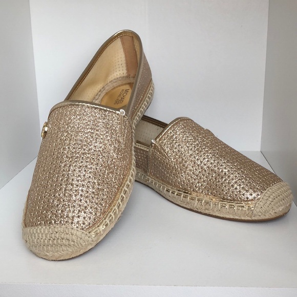 NWT Michael Kors Women’s slip-on's Gold Shoes - Picture 6 of 8